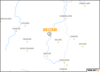 map of Weizhai