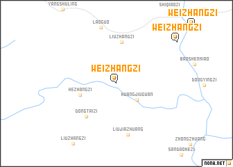 map of Weizhangzi