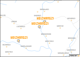 map of Weizhangzi