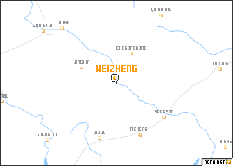 map of Weizheng