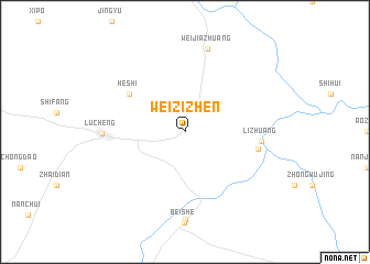 map of Weizizhen