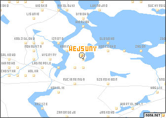 map of Wejsuny