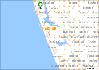 map of Wekada