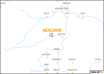 map of Wekchiha