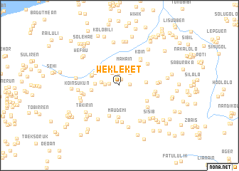 map of Wekleket