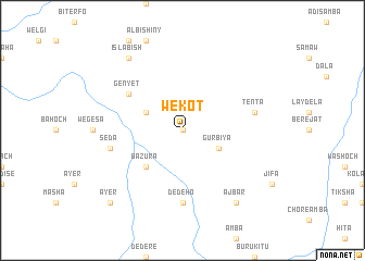 map of Wekʼot