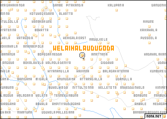 map of Welaihala Udugoda