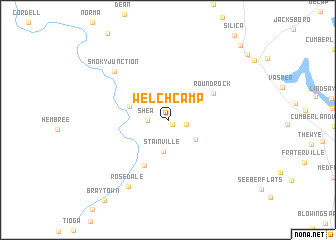 map of Welch Camp