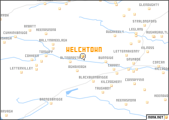 map of Welchtown