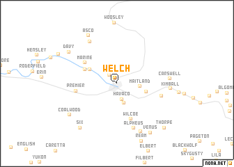 map of Welch