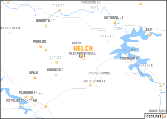 map of Welch