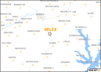 map of Welch