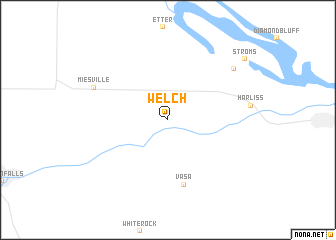 map of Welch