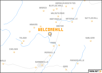 map of Welcome Hill