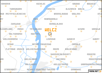 map of Wełcz