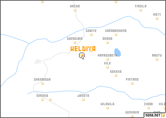 map of Weldiya