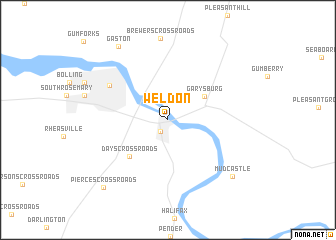 map of Weldon