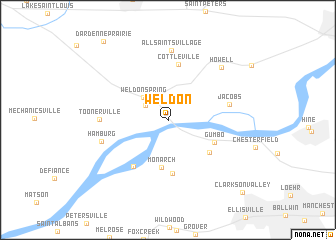 map of Weldon