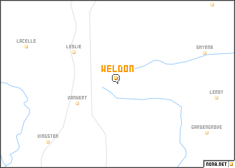 map of Weldon