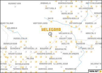 map of Welegama