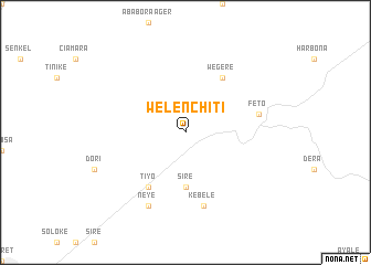 map of Welenchʼītī
