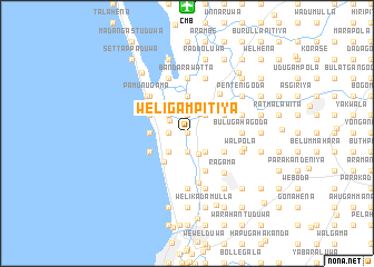 map of Weligampitiya