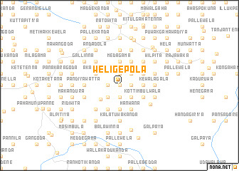 map of Weligepola