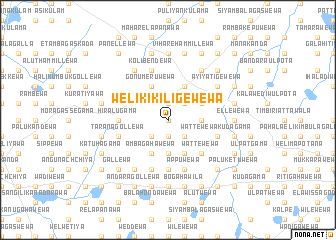 map of Welikikiligewewa