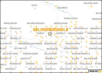 map of Welikumburuwela