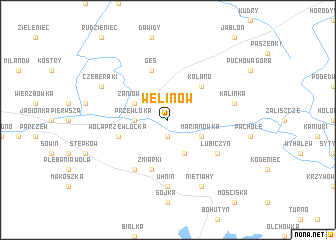 map of Welinów