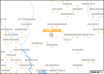 map of Weliwewa