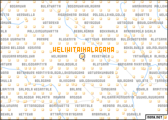 map of Weliwita Ihalagama