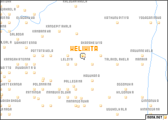 map of Weliwita