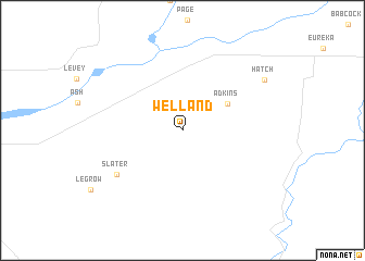 map of Welland