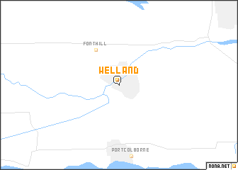 map of Welland