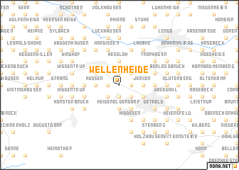 map of Wellenheide