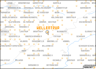 map of Wellentrup