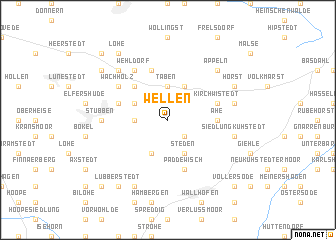 map of Wellen