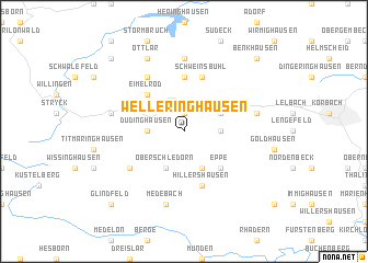 map of Welleringhausen