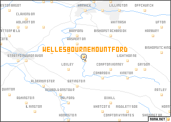 map of Wellesbourne Mountford