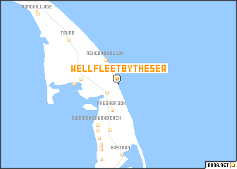 map of Wellfleet by the Sea