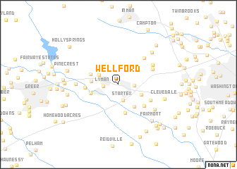 map of Wellford