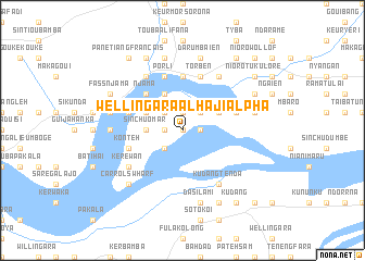 map of Wellingara Alhaji Alpha