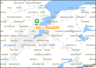 map of Wellingdorf