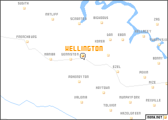 map of Wellington