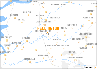 map of Wellington