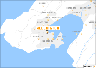 map of Wellington