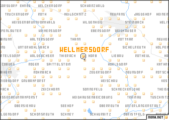 map of Wellmersdorf