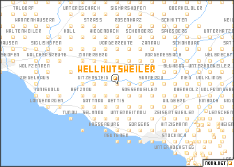 map of Wellmutsweiler