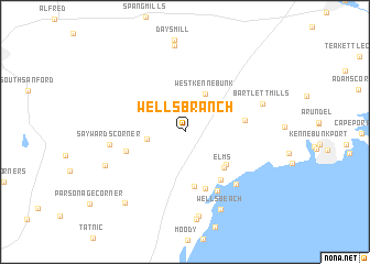 map of Wells Branch